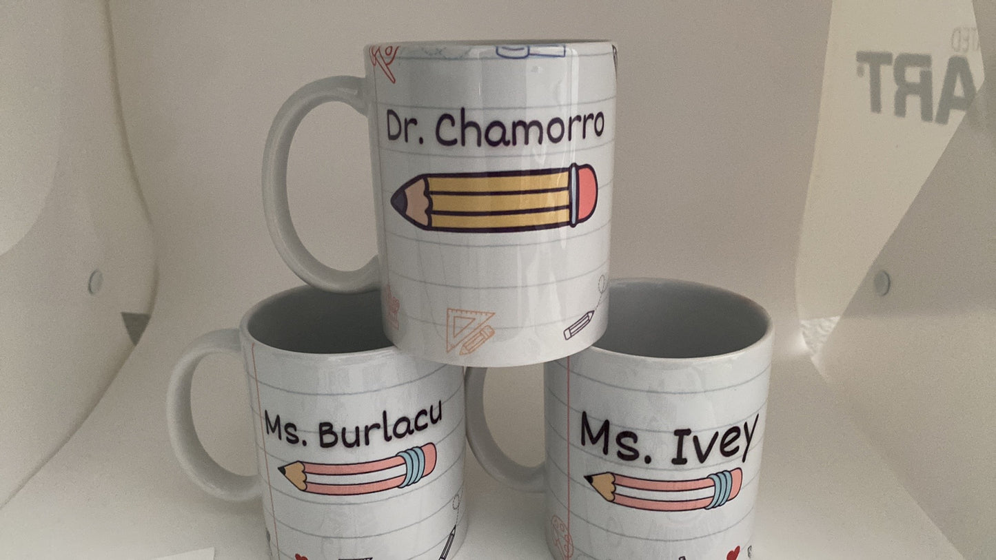 Coffee mugs for teachers | teacher appreciation gifts | personalized gifts for teachers | coffee mug