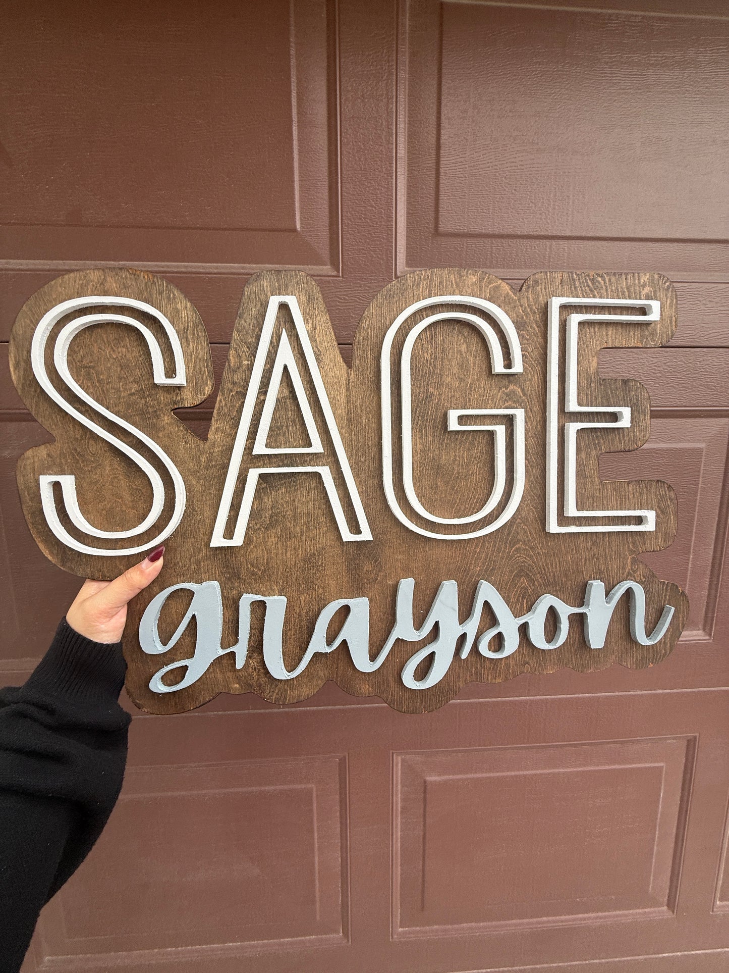 Nursery wood sign | nursery wall decor | custom name sign | kids room decor